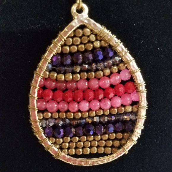 Bead weaving necklace j274 - Picture 3 of 6